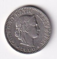 Schweiz 20 Rappen 1896