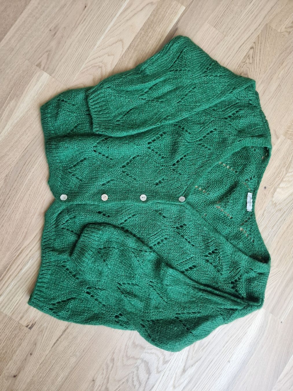 Maglioni & Felpe: Cardigan en maille vert Maëlys Paris - taille S/M – Nuovo (secondo la descrizione) da Denges venduto da elo_2zgb