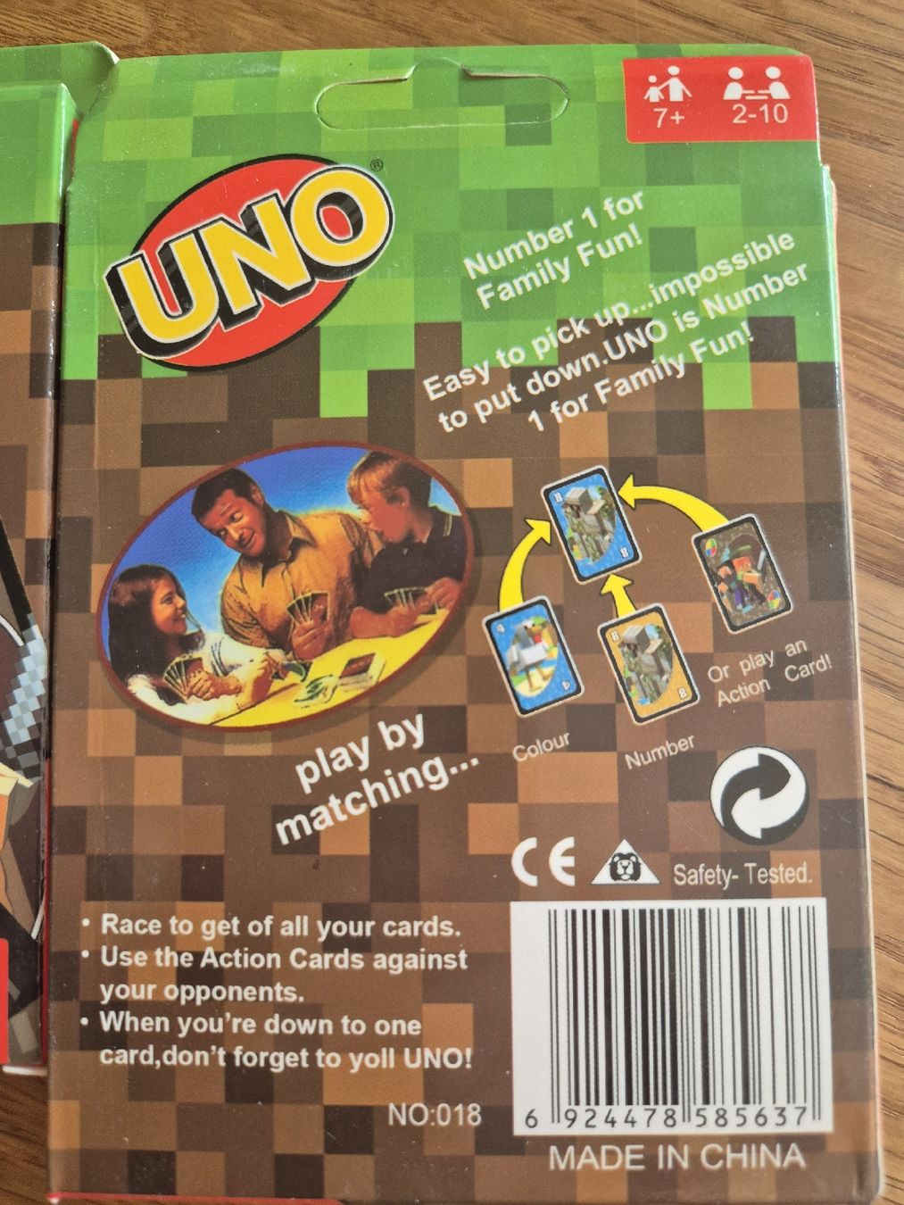 Spiele: UNO Minecraft Spiel NEU – Neu und originalverpackt aus Urdorf von villakagu 1