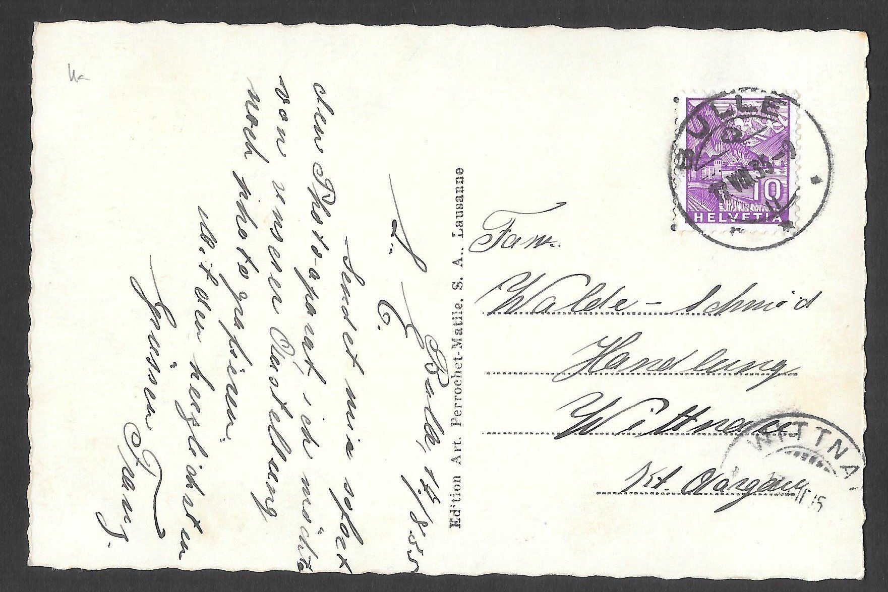 Cartes postales: Bulle Place du Tilleul mit Kühen etc. – D'occasion à Olten par clotaldi 1