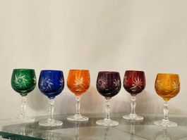 VINTAGE BLEIKRISTALL RÖMER APERITIF GLÄSER