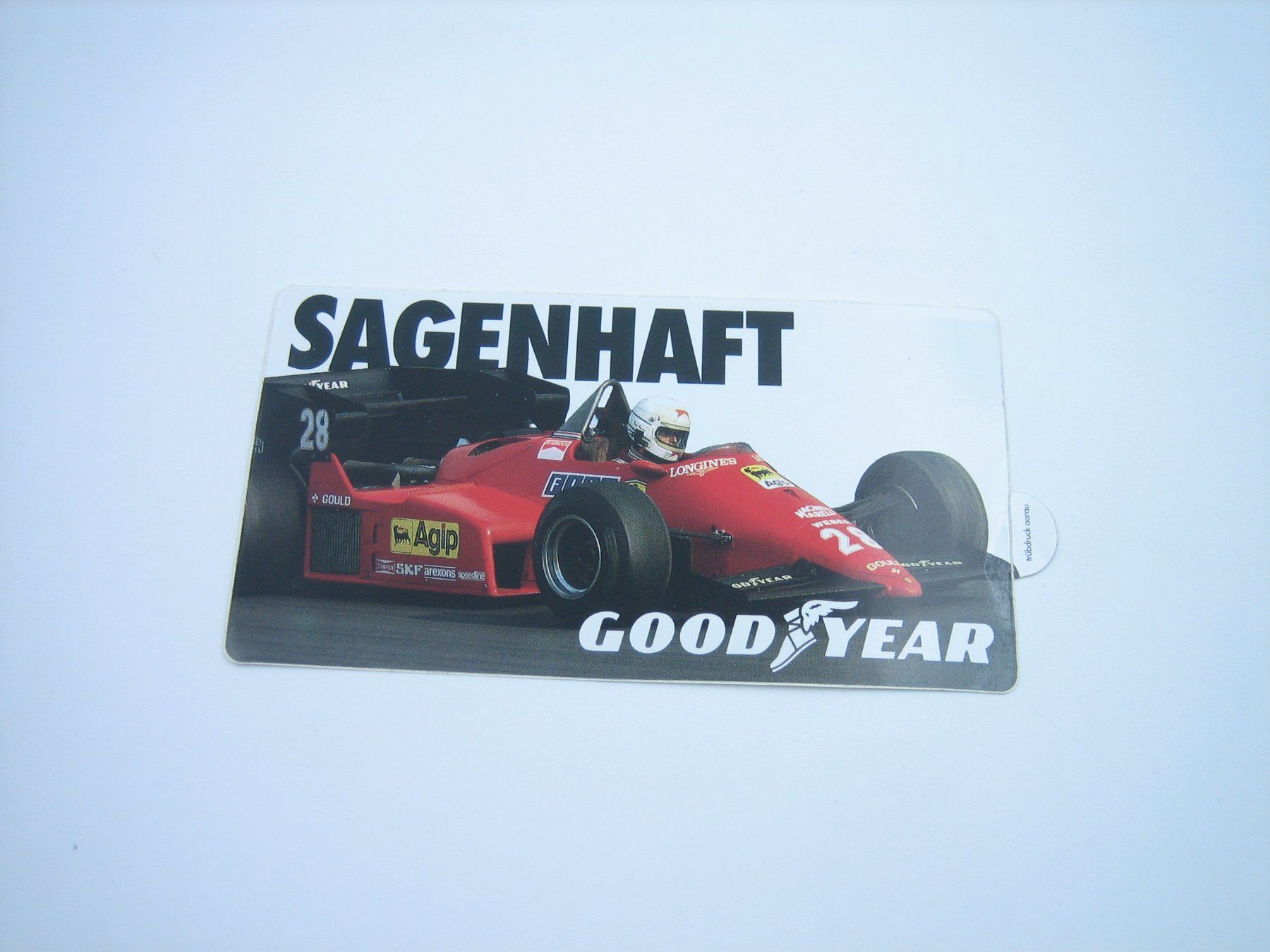Sticker: Ferrari Good Year alter Aufkleber/Sticker – Usato da Zürich venduto da Tomi118
