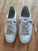 Sneaker weiss cognac braun Sawa, Leder, Gr. 38, Top Zustand