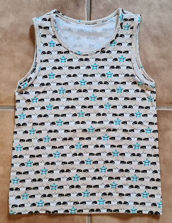 T-Shirt ärmellos für Jungs mit Sheriff Auto Motiv
