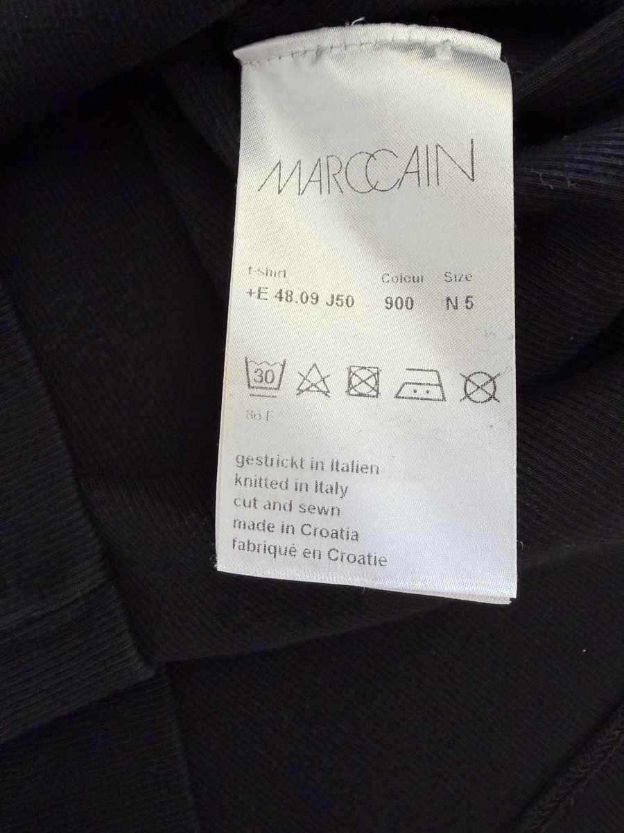 Marc Cain T-shirts: Marc Cain, Basic-Shirt, Schwarz, Gr. N5 – Neuf (Voir description) à Gonten par dianno 2