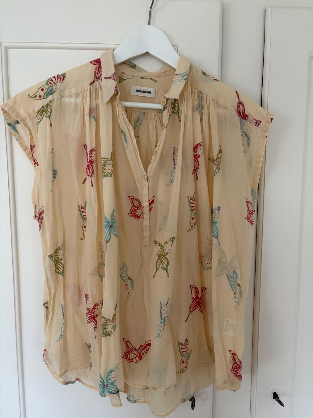 Zadig & Voltaire Chemisiers: Kurzarmbluse Zadig & Voltaire Gr. S hellgelb – D'occasion à Zollikon par Tmango