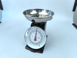 Retro Küchenwaage schwarz bis 5kg / 11lb