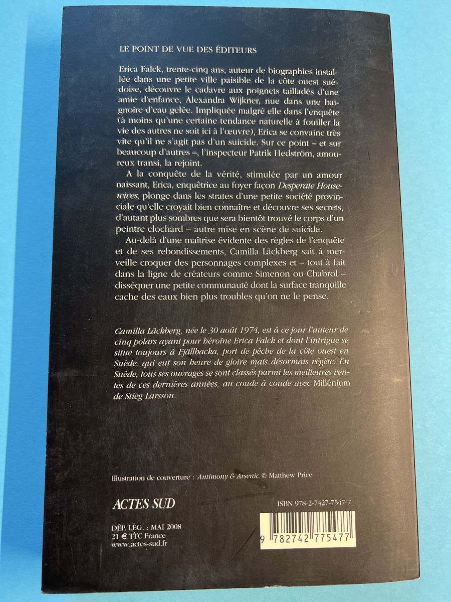 Libri: La Princesse des glaces - Camilla Läckberg – Usato da Genève venduto da PoissonBlue 1