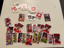 Ca 50 Sticker und Tatoos SWISS FOOTBALL STARS Panini Migros