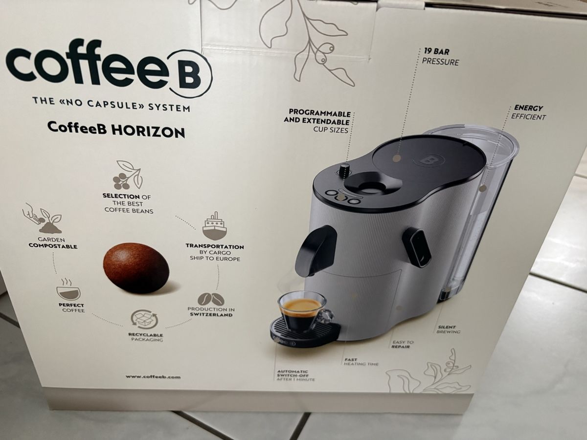 Coffee B Macchine per caffè & Macchine per espresso: CoffeeB Horizon Kaffeemaschine Grau - Originalverpackt – Nuovo e nell'imballaggio originale da Zofingen venduto da SaraMay 2