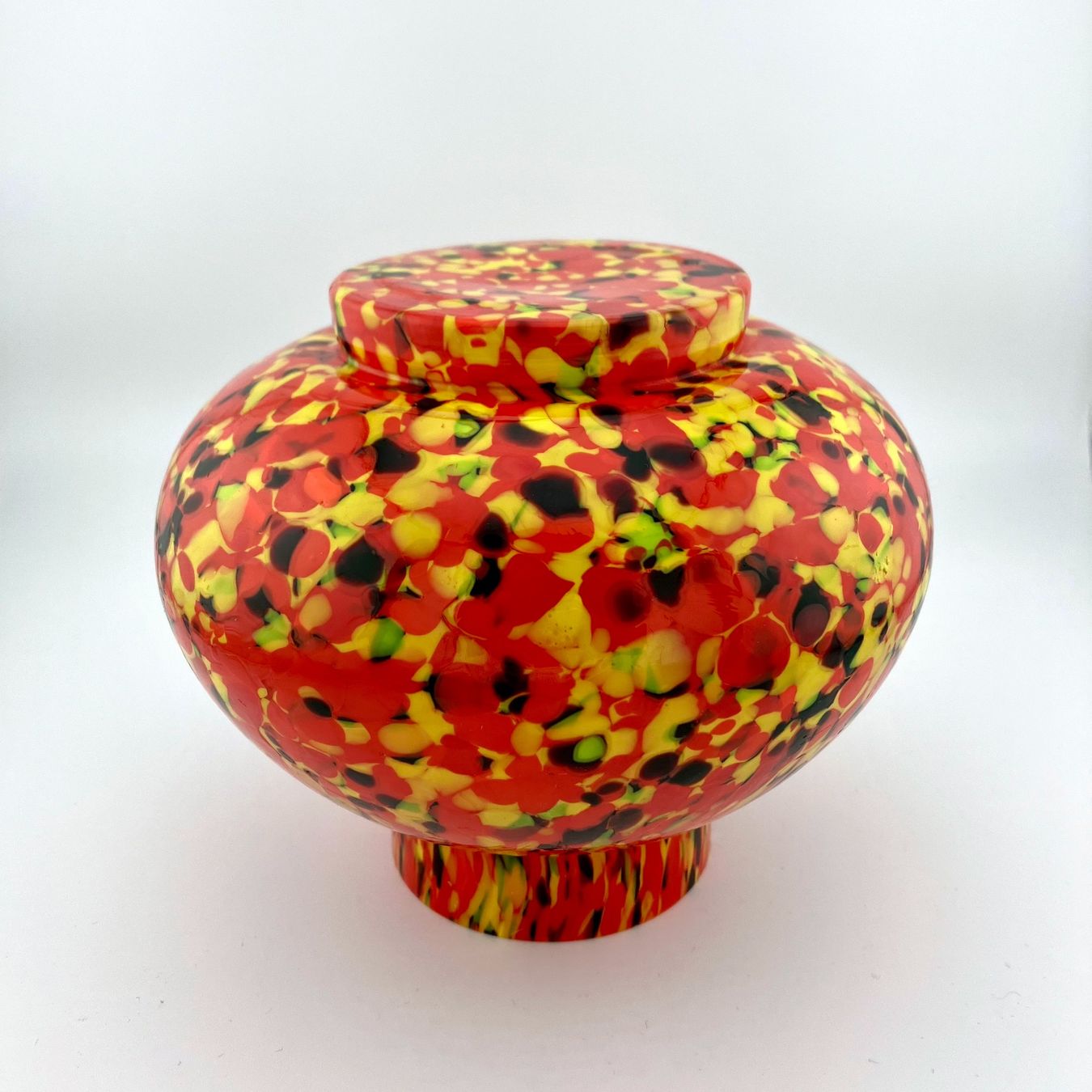Vasi & Recipienti: Vase boule en verre soufflé moucheté – Usato da Lausanne venduto da Machins.trucs 4