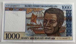 Madagaskar 1000 Ariary Neuwertig