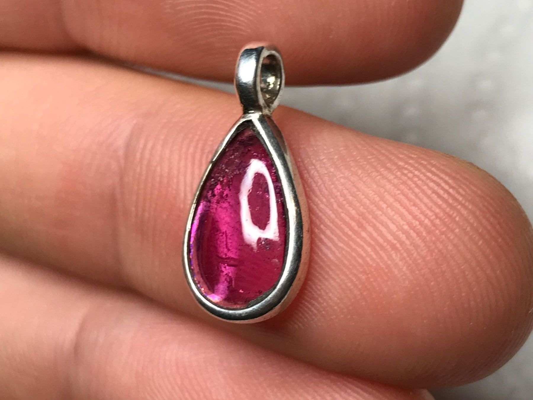 Ciondoli: pinker Turmalin Anhänger Silber 925 – Nuovo e nell'imballaggio originale da Biel venduto da djvalbnc 2