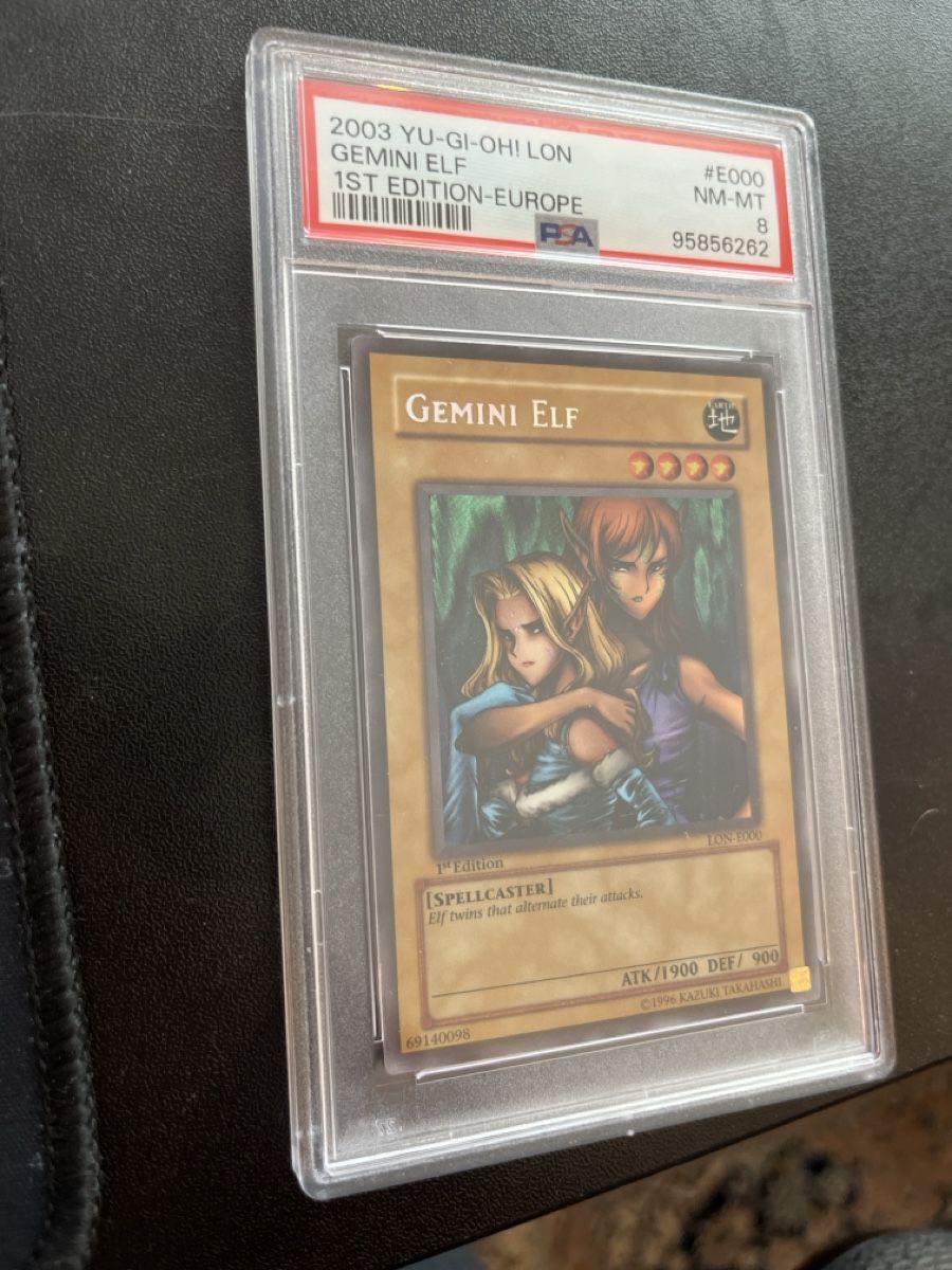 Yugioh Carte collezionabili: Gemini elf LoN 1st edition PSA 8 EU – Usato da Châtelaine venduto da Tom_l57z 1