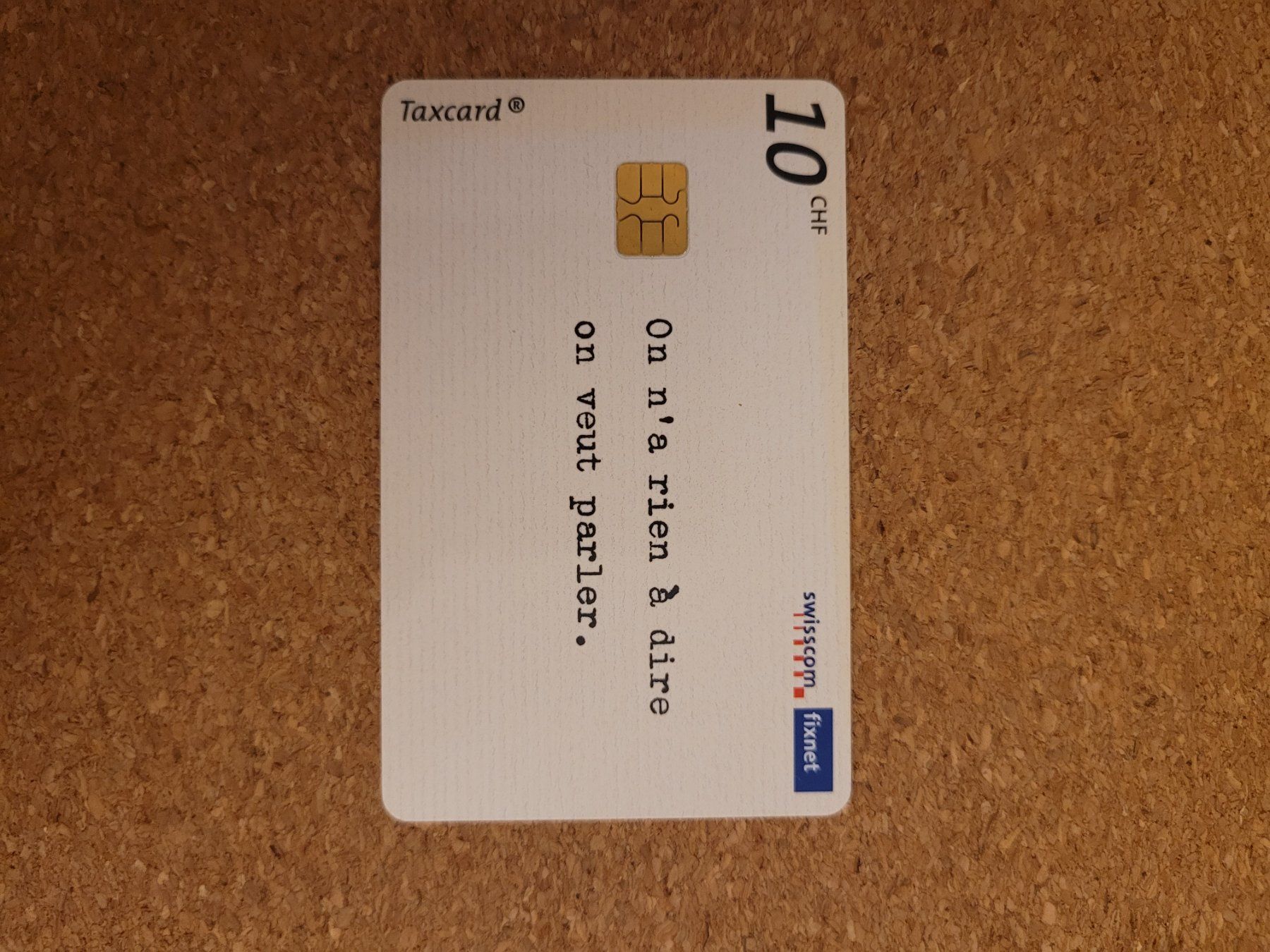 Swisscom Telefon- & Taxkarten: Taxcard – Gebraucht aus Inwil von Flower2325