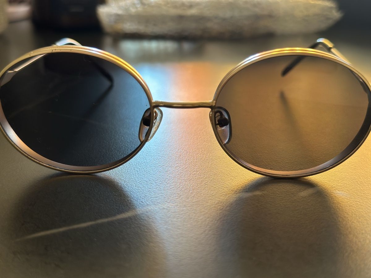 Occhiali & Lenti: Runde Sonnenbrille Mattgold Schwarz – Nuovo (secondo la descrizione) da Zürich venduto da ElissZurich 1