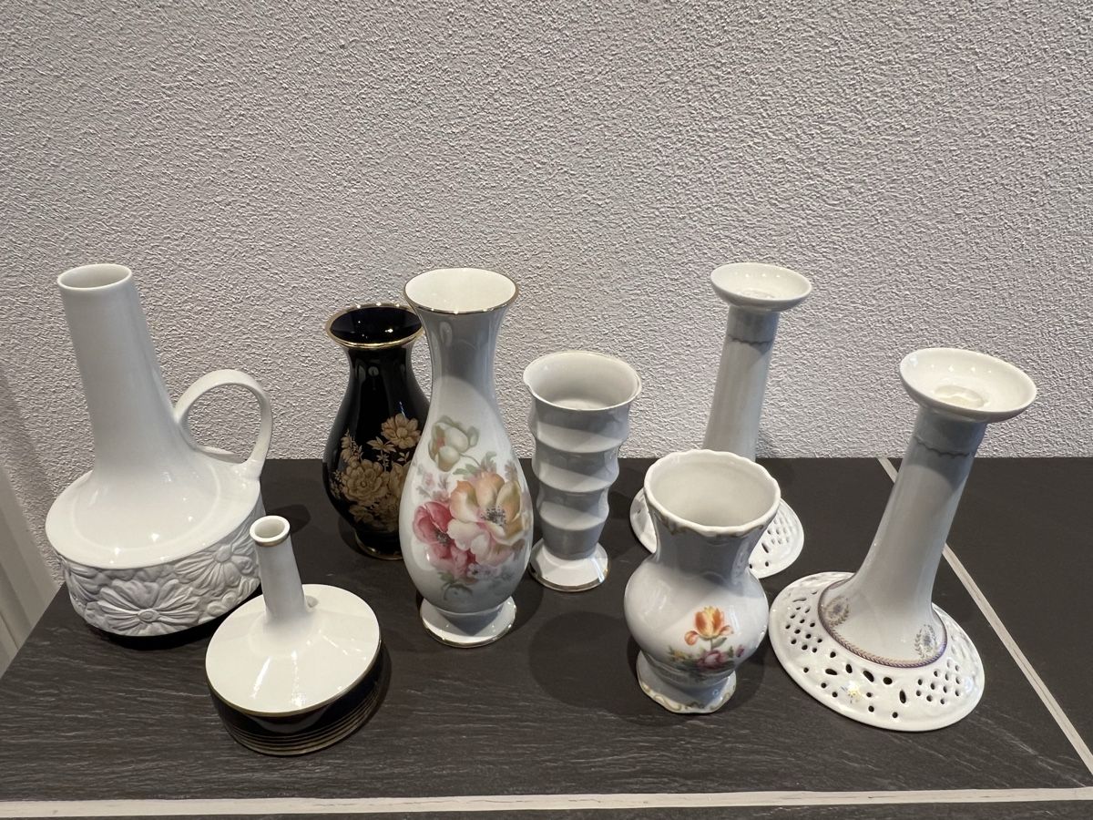 Vasi & Recipienti: 6 Vasen und 2 Kerzenständer – Usato da Tuttwil venduto da Sternli1980