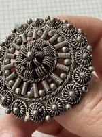 Vintage Silber Brosche, Filigran Design