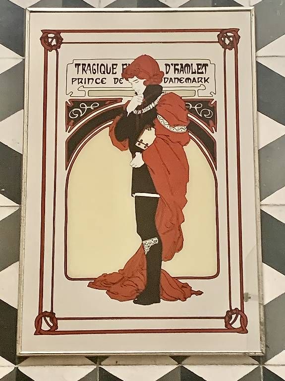 Spiegel: Miroir vintage Alphonse Mucha – Gebraucht aus Montreux von Barber_Swiss_Vintage