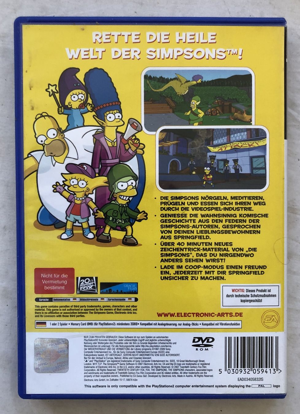 Giochi: PS2 - Die Simpsons - Das Spiel – Usato da Schaffhausen venduto da durruti 2
