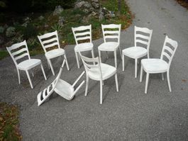 8 Stühle Holzstühle Beizenstühle Gastrostühle Horgenglarus