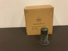 Kerzen 6,8 x 14 cm, Karton mit 24 Stk, Aktions-Preis,Schwarz