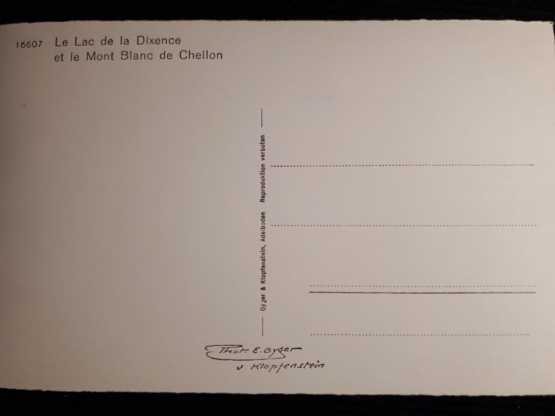 Ansichtskarten: LE LAC DE LA DIXENCE – Gebraucht aus Ponto Valentino von giorgia06 1