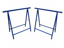Bockgestelle blau 2 Stk. Metall klappbar gebraucht
