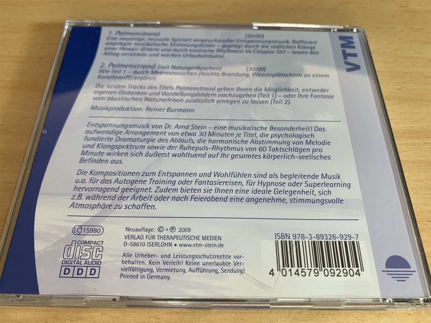 CD: Stein Arnd - Palmenstrand – Usato da Rikon im Tösstal venduto da Alpenmutz 1
