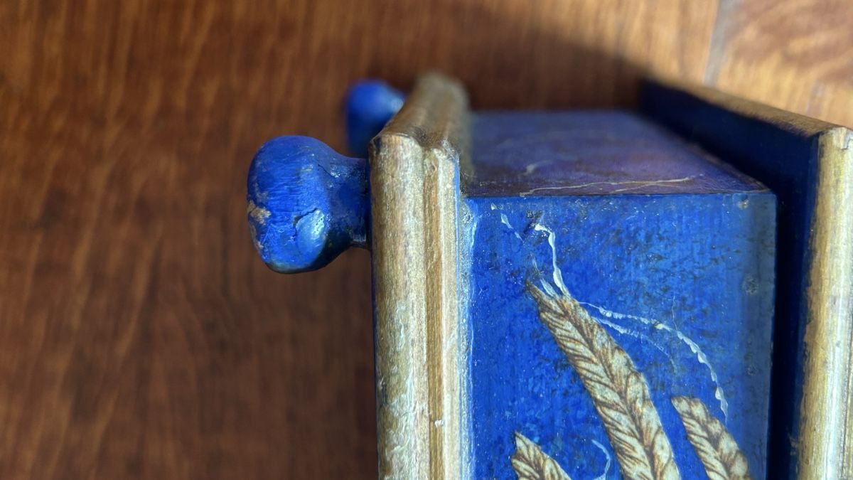 Barattoli: Antike Schmuckschatulle, Lapislazuli – Usato da Riedholz venduto da Frettchen63 5