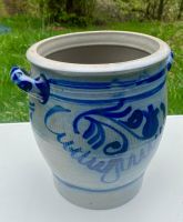 Steinguttopf blau/grau 8 Liter
