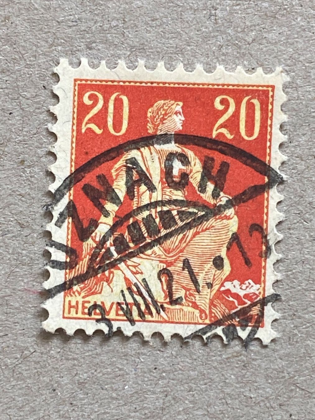 Tutti i francobolli: 108, Uznach – Usato da Aarau venduto da hilde47