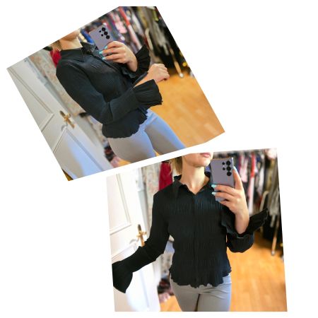 Vintage Style Bluse mit Rüschen - Top Zustand! Gr.40/42
