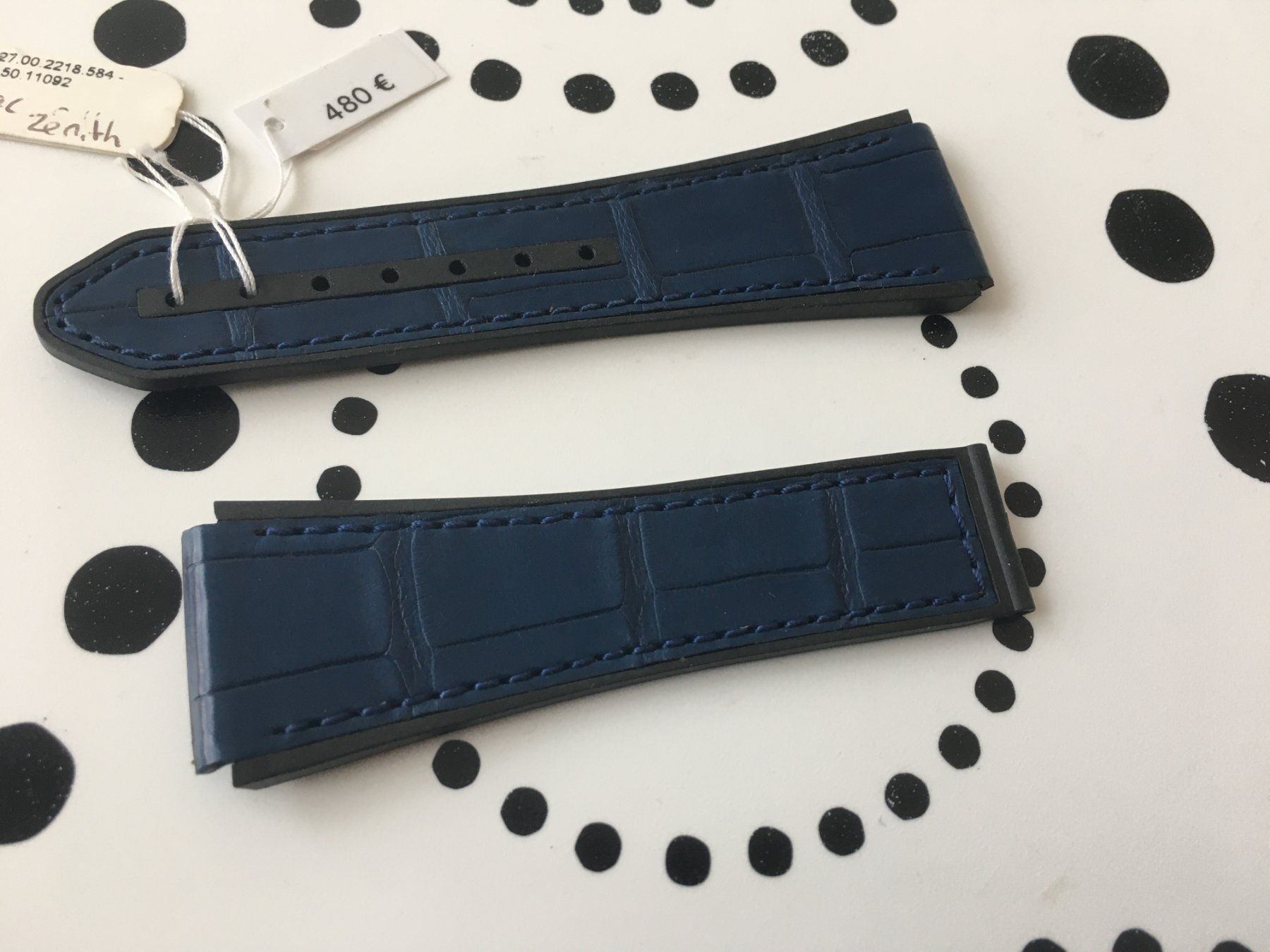 Bracciali & Braccialetti: ZENITH ORIGINAL - BRACELET SILICONE - BLUE - TOP !!! – Nuovo (secondo la descrizione) da Epalinges venduto da watchforyou