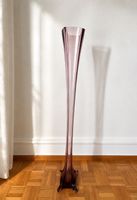 Tall Amethyst Art Glass Floor Vase – Elegant Statement Piece
