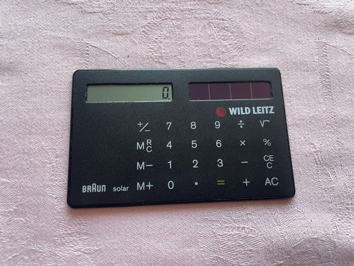 Braun Calcolatrici tascabili: Braun ST1 Type: 4 856 calculator – Usato da Rorschach venduto da Spektar