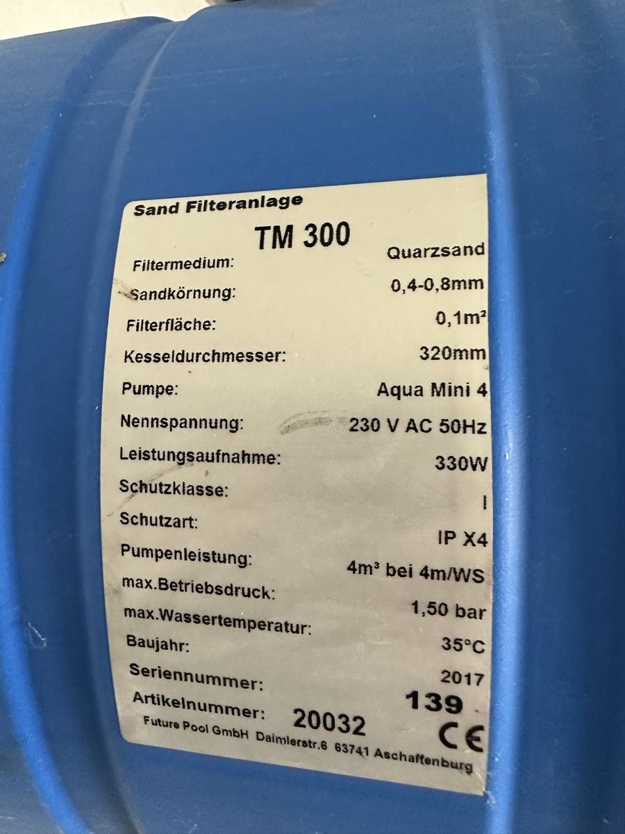 Accessori per Piscine: Pool Sandfilteranlage mit Pumpe – Usato da Bütschwil venduto da hfs2010 5
