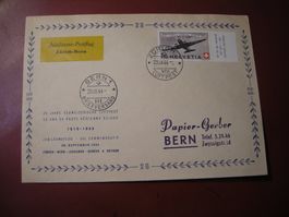 20.IX.44, JUBILÄUM POSTFLUG ZÜRICH-BERN, F40