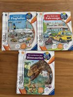3 Tiptoi Bücher: Flughafen, Fahrzeuge & Dinosaurier