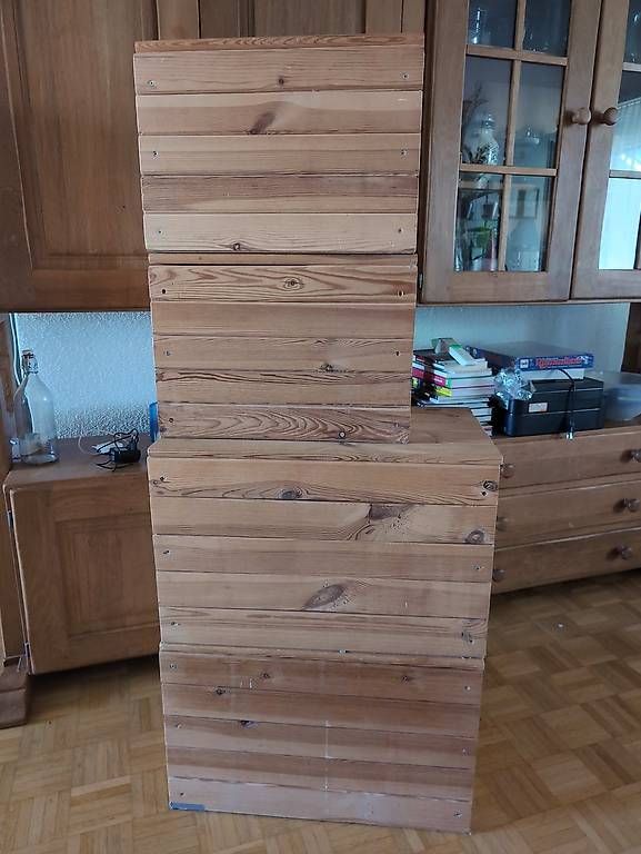 Caisses de transport: 4 stabile Holzkisten mit Deckel – D'occasion à Winterthur par Sasyon 2