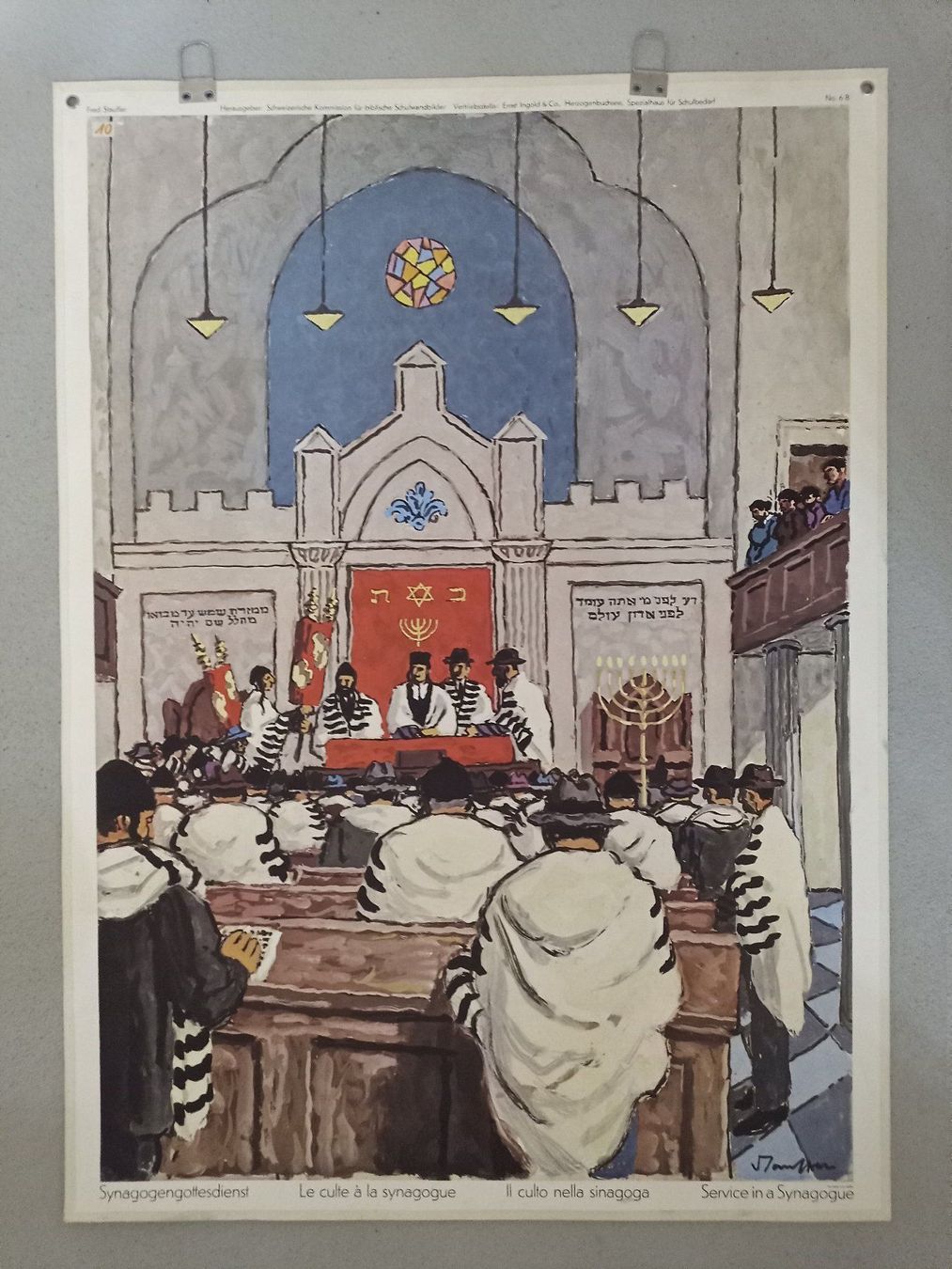 Foto & Immagini: Schulwandbild 6B Synagogengottesdienst – Usato da Zürich venduto da danihell