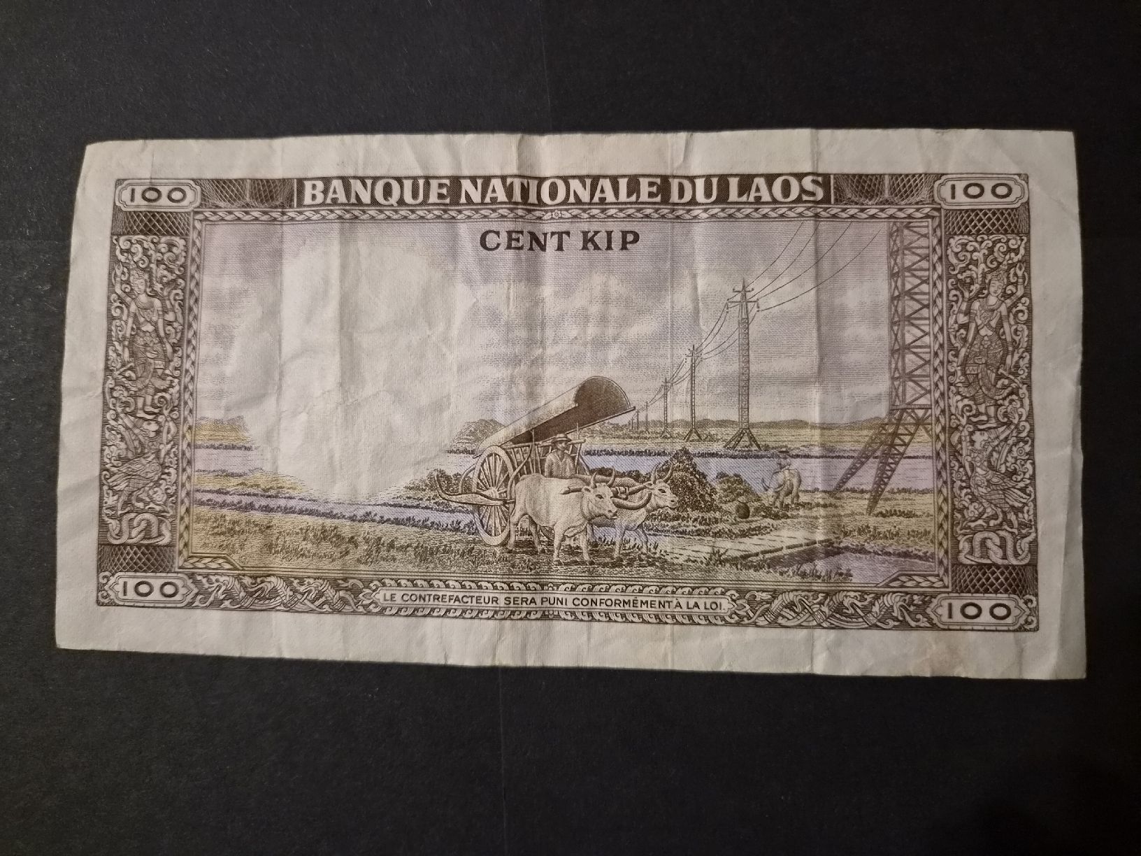 Banconote: Laos 100 kip 1974 P16 – Usato da Versoix venduto da rucio 1