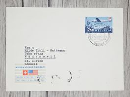 CL13 Enveloppe + Timbre Suisse 1947