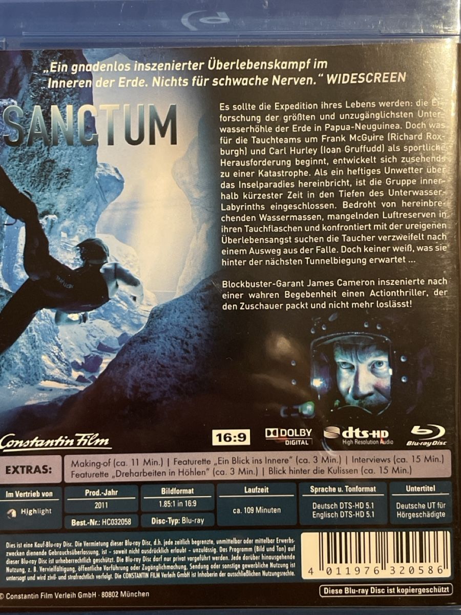 Tutti i DVDs: Sanctum (2011) – Usato da Waldenburg venduto da Gonzo8 1