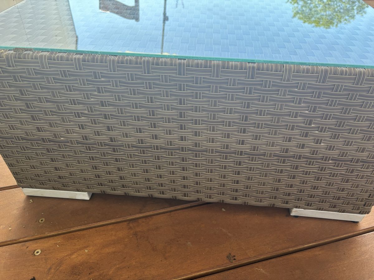 Tavoli: Balkon Tisch Ratan Glas – Usato da Aadorf venduto da freepro 5