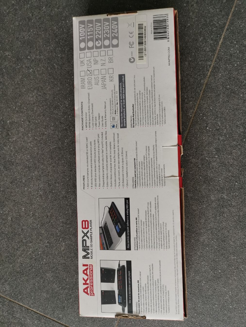 Akai Instruments de musique: Akai Mpx8 Sample Player&Midi Controler – Neuf (Voir description) à Rohrbachgraben par noisenomad 1