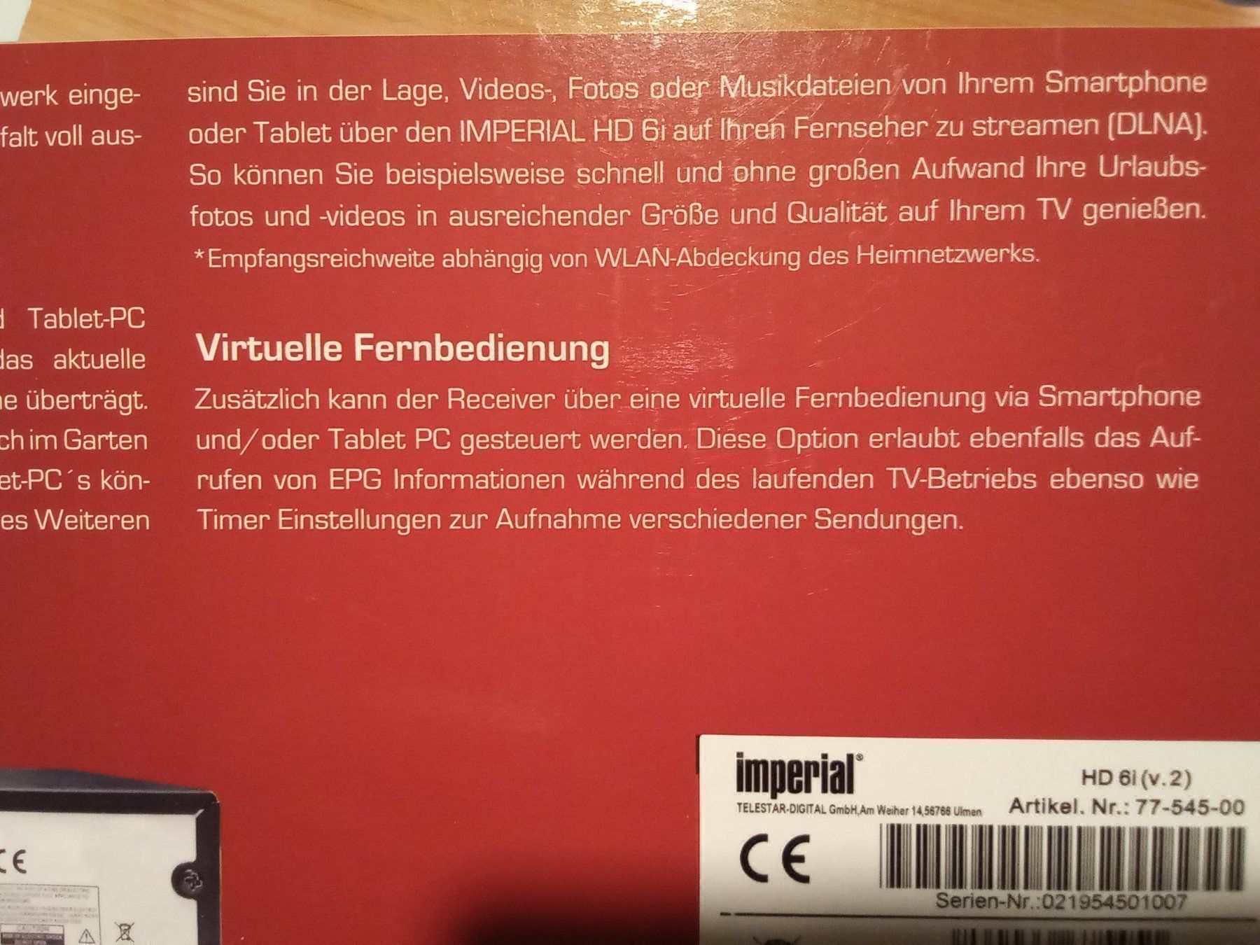 Receiver: Imperial HD 6i Twin SAT-Receiver – Neu und originalverpackt aus Ostermundigen von Gummibaerli63 7