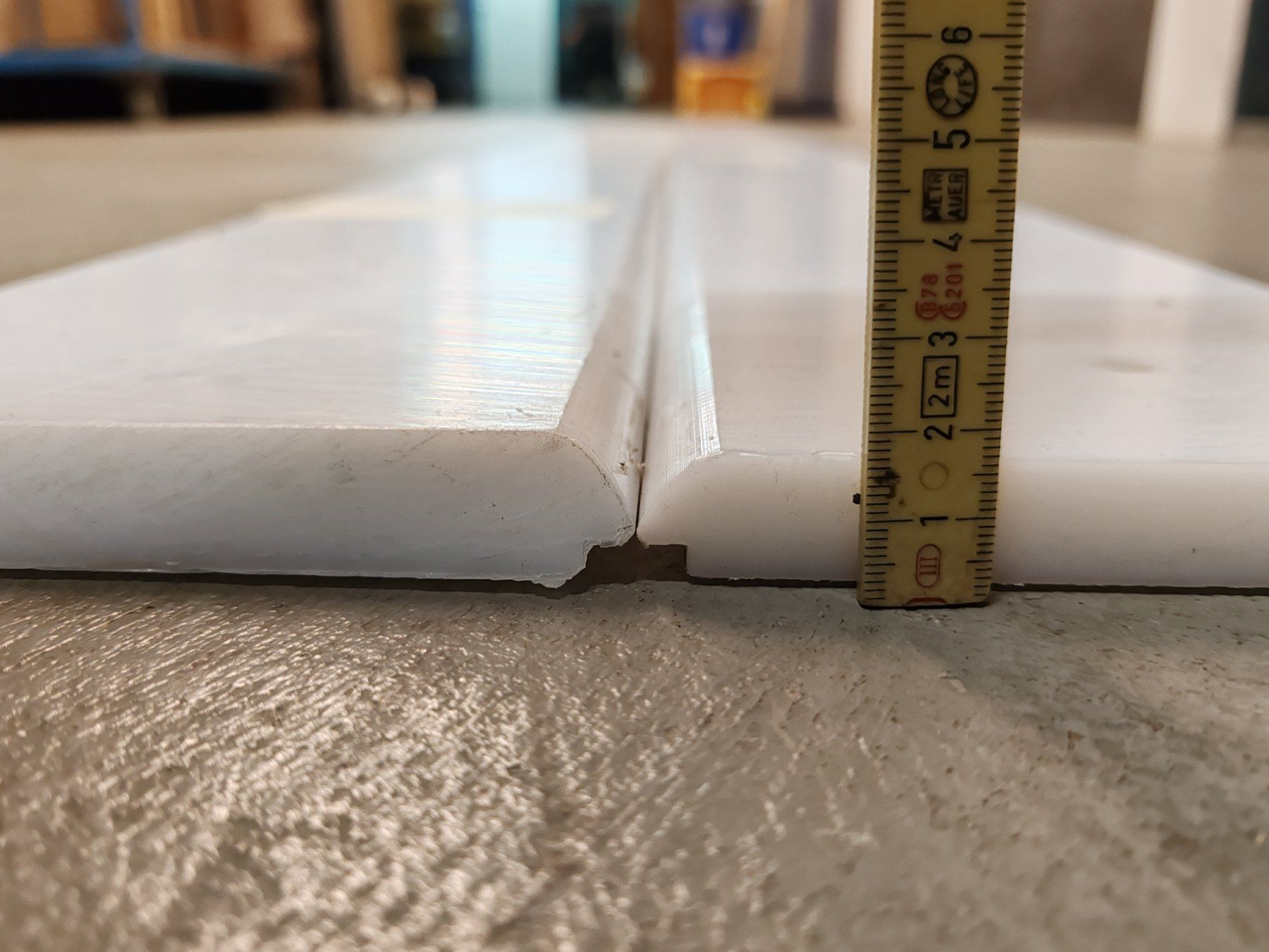 Profile: PTFE Elemente Teflon Gleitschiene Paneelen 200x14cm – Gebraucht aus Luzern von Lager6640 1