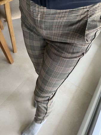 Massimo dutti classic british check trousers