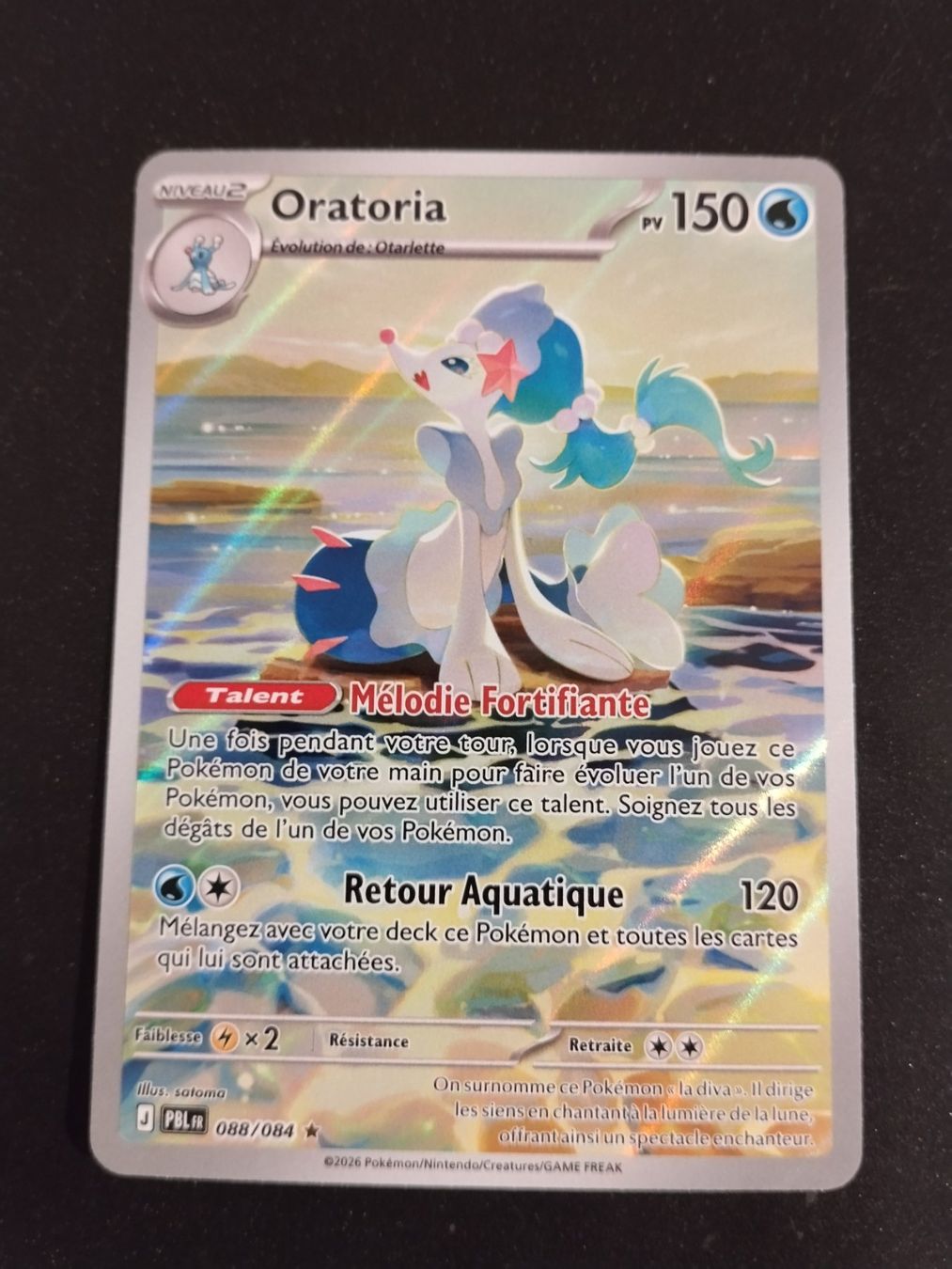 Pokémon Carte collezionabili: Pokémon Nuit Noire: Oratoria 088/084 FR – Usato da Palézieux-Village venduto da oufoux08